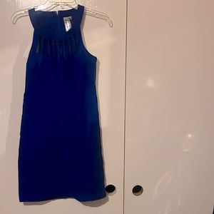 Royal blue mini dress